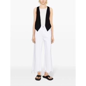 FRAME The Relaxed High-Rise Straight Jean in White Modern Chew Size 28